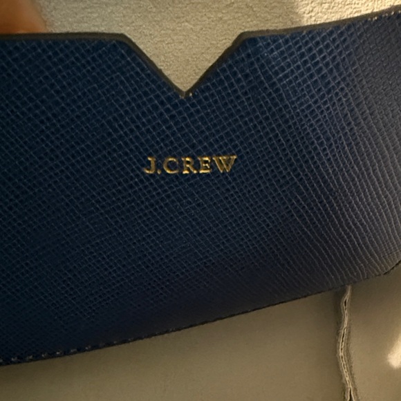 J.Crew Gingham Bucket Crossbody Bag Blue & White - Picture 2 of 7